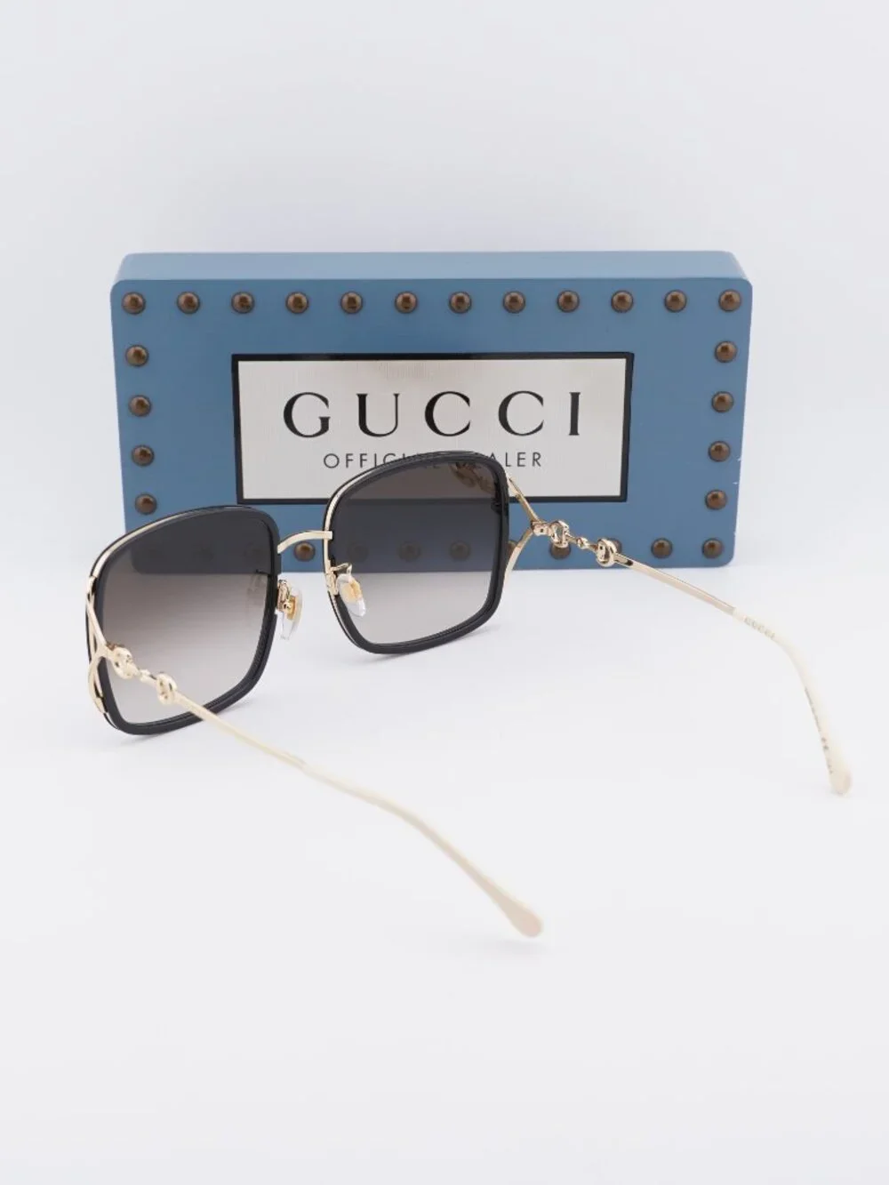 Gucci GG1016SK 004 Square Sunglasses - Black / Brown